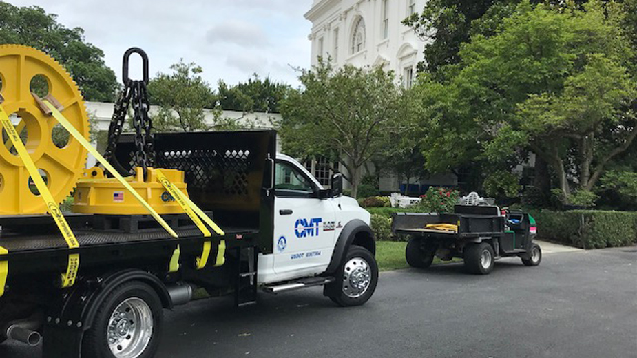 City Machine Technologies brought a 3,330-pound industrial lifting magnet to The White House