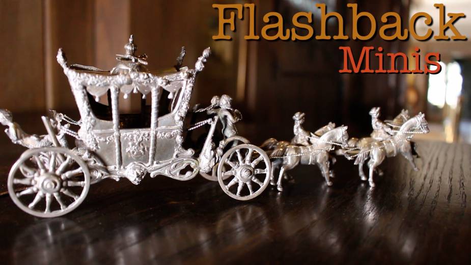 Flashback Minis: Ornate Silver Carriage with Horses