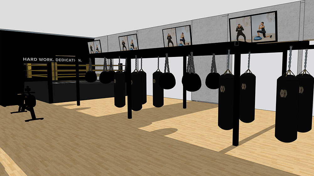 Mayweather Boxing Fitness Coming To Southern Park Mall Business   Mayweather Rendering 4 