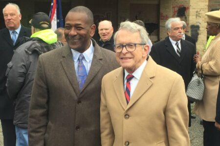 Mayor Doug Franklin, Gov. Mike DeWine