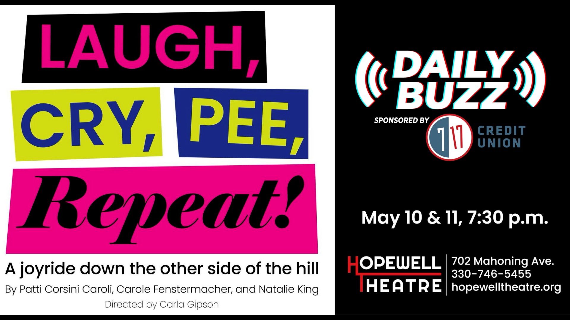 'Laugh, Cry, Pee, Repeat' at the Hopewell Theatre