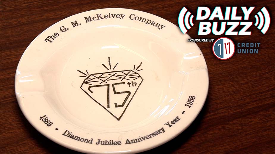 Flashback Minis: McKelvey’s 75th Diamond Anniversary Ashtray Made by Salem China Co.